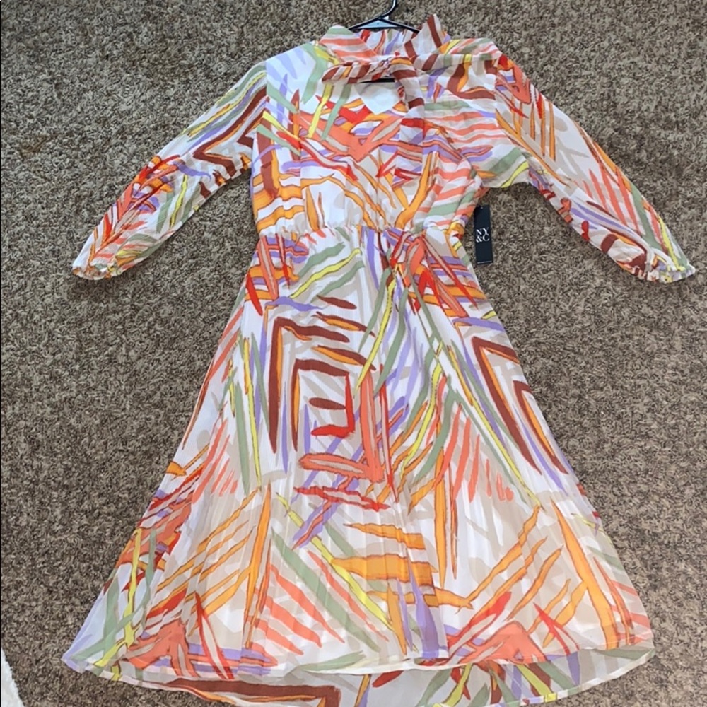 New York & Company Pastel multicolored dress